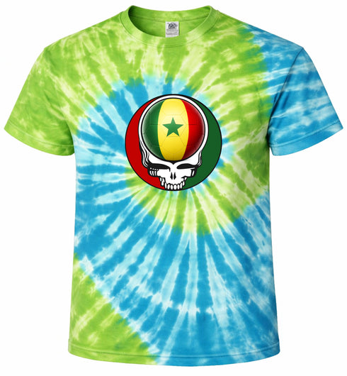Senegal FIFA World Cup Stealie Tie-Dye T-Shirt
