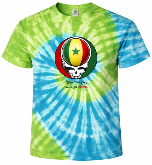 Senegal FIFA World Cup Stealie Tie-Dye T-Shirt
