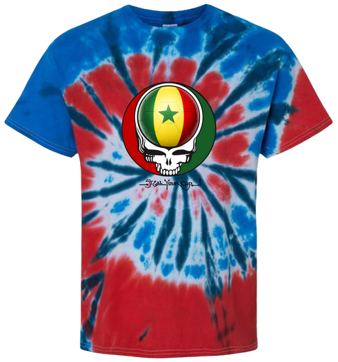 Senegal FIFA World Cup Stealie Tie-Dye T-Shirt