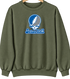 Seton Hall Stealie Premium Unisex Crewneck — Military Green