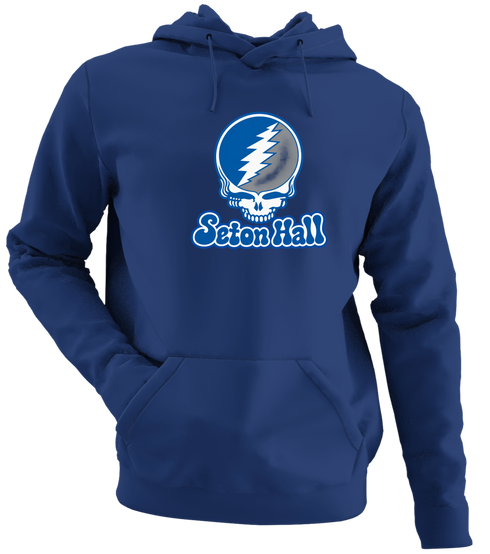 Seton Hall Stealie Premium Unisex Hoodie — Design: Seton Hall University — Navy