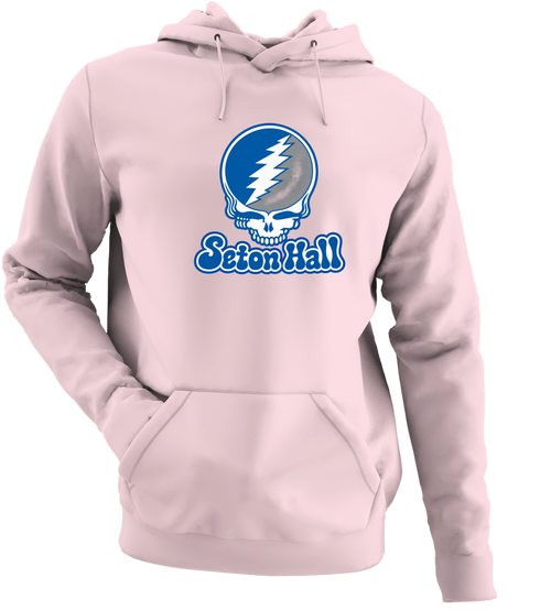 Seton Hall Stealie Premium Unisex Hoodie — Design: Seton Hall University — Light Pink