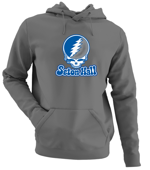 Seton Hall Stealie Premium Unisex Hoodie — Design: Seton Hall University — Charcoal