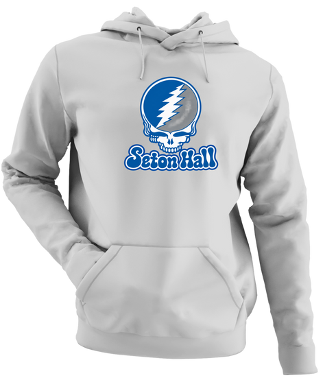 Seton Hall Stealie Premium Unisex Hoodie — Design: Seton Hall University — Sport Grey