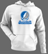 Seton Hall Stealie Premium Unisex Hoodie — Design: Seton Hall University — White/Grey