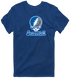 Seton Hall Stealie Premium Unisex T-Shirt — Design: Seton Hall University — Navy