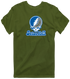 Seton Hall Stealie Premium Unisex T-Shirt — Design: Seton Hall University — Military Green