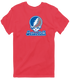 Seton Hall Stealie Premium Unisex T-Shirt — Design: Seton Hall University — Heather Red