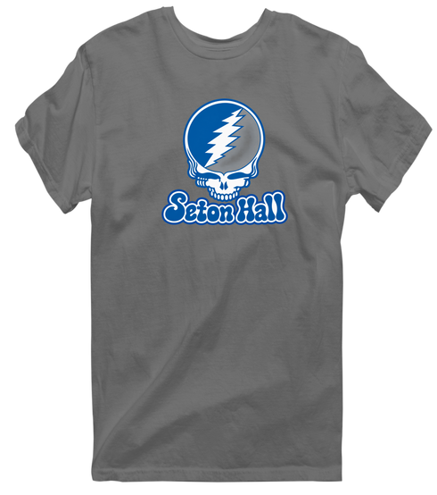 Seton Hall Stealie Premium Unisex T-Shirt — Design: Seton Hall University — Charcoal