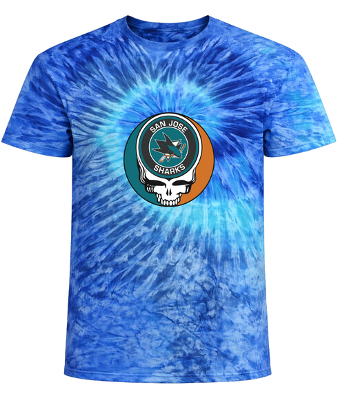 San Jose Sharks Stealie Tie-Dye T-Shirt