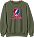 Shenandoah Stealie Premium Unisex Crewneck — Design: Shenandoah University — Military Green
