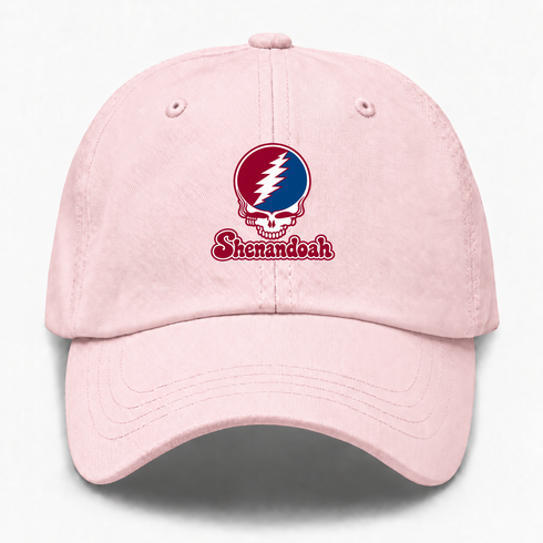 Shenandoah Stealie Premium Unisex Dad Hat — Design: Shenandoah University — Pink