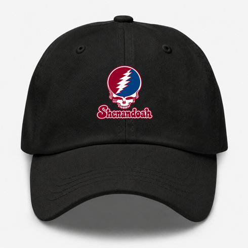 Shenandoah Stealie Premium Unisex Dad Hat — Design: Shenandoah University — Black