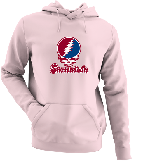 Shenandoah Stealie Premium Unisex Hoodie — Design: Shenandoah University — Light Pink