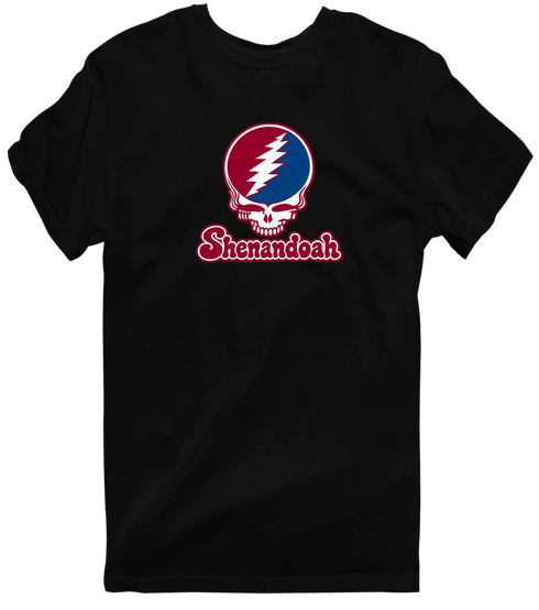 Shenandoah Stealie Premium Unisex T-Shirt — Design: Shenandoah University — Black