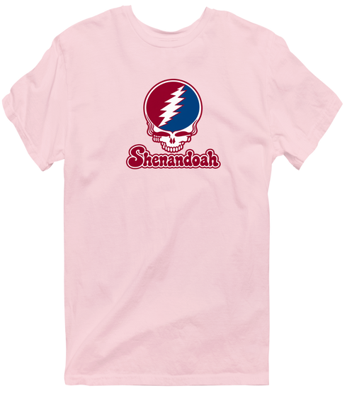 Shenandoah Stealie Premium Unisex T-Shirt — Design: Shenandoah University — Light Pink