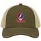 Shenandoah Stealie Premium Unisex Trucker Cap — Design: Shenandoah University — Moss/Khaki