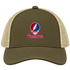 Shenandoah Stealie Premium Unisex Trucker Cap — Design: Shenandoah University — Moss/Khaki