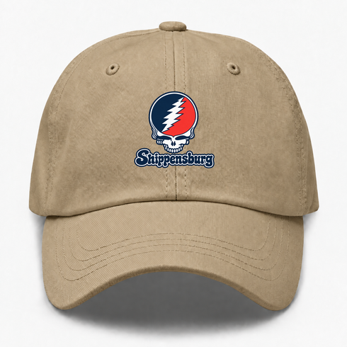 Shippensburg Stealie Premium Unisex Dad Hat — Design: Shippensburg University (PASSHE) — Khaki