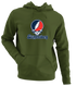 Shippensburg Stealie Premium Unisex Hoodie — Design: Shippensburg University (PASSHE) — Military Green