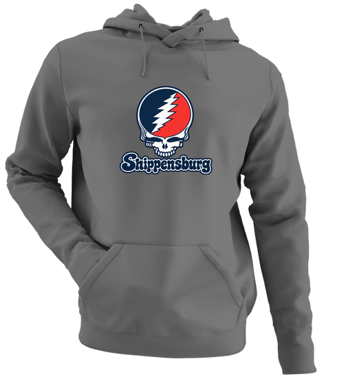 Shippensburg Stealie Premium Unisex Hoodie — Design: Shippensburg University (PASSHE) — Charcoal