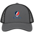 Shippensburg Stealie Premium Unisex Trucker Cap — Design: Shippensburg University (PASSHE) — Charcoal/Black