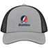 Shippensburg Stealie Premium Unisex Trucker Cap — Design: Shippensburg University (PASSHE) — Heather Grey/Black