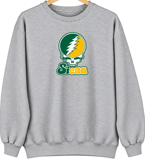 Siena Stealie Premium Unisex Crewneck — Design: Siena College — Sport Grey