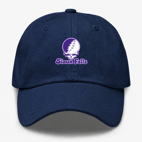 Sioux Falls Stealie Premium Unisex Dad Hat — Design: Sioux Falls University of — Navy