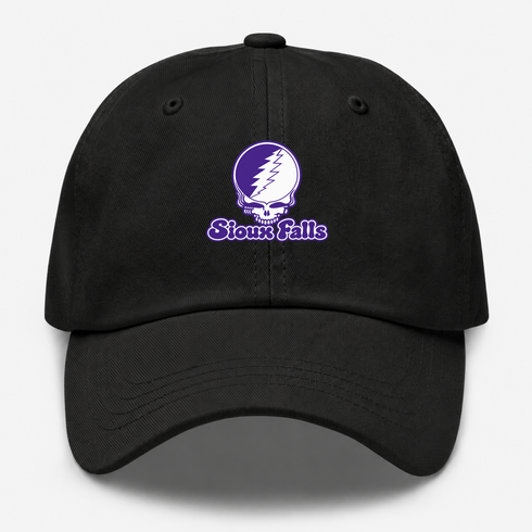 Sioux Falls Stealie Premium Unisex Dad Hat — Design: Sioux Falls University of — Black