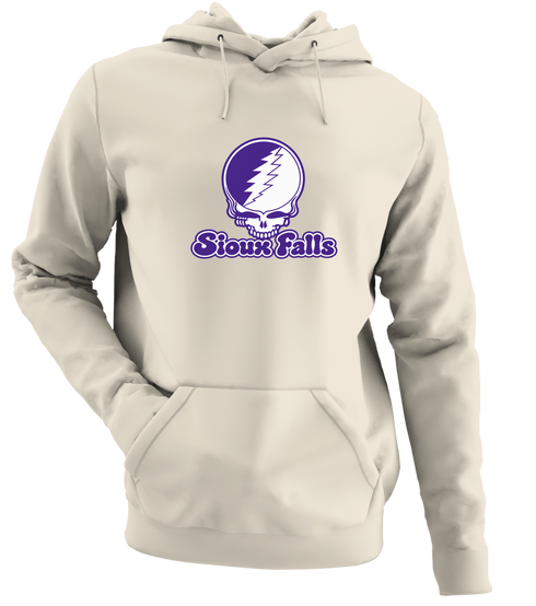 Sioux Falls Stealie Premium Unisex Hoodie — Design: Sioux Falls University of — Sand