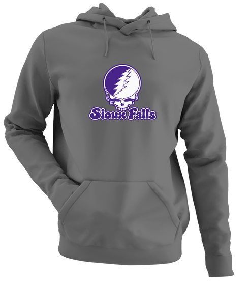 Sioux Falls Stealie Premium Unisex Hoodie — Design: Sioux Falls University of — Charcoal