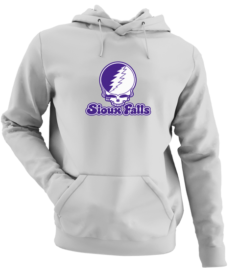 Sioux Falls Stealie Premium Unisex Hoodie — Design: Sioux Falls University of — Sport Grey