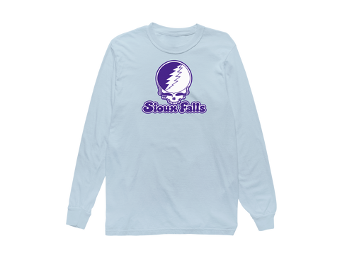 Sioux Falls Stealie Premium Unisex Long-Sleeve — Design: Sioux Falls University of — Chambray
