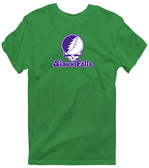 Sioux Falls Stealie Premium Unisex T-Shirt — Design: Sioux Falls University of — Irish Green