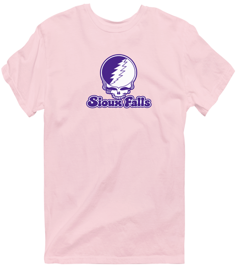 Sioux Falls Stealie Premium Unisex T-Shirt — Design: Sioux Falls University of — Light Pink