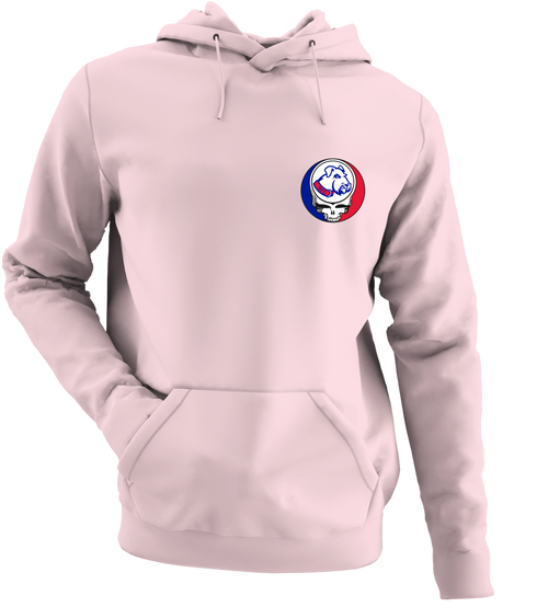 St Francis - Premium Grateful Dead Left Chest Hoodie - Light Pink