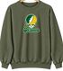 Skidmore Stealie Premium Unisex Crewneck — Design: Skidmore College — Military Green