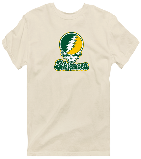 Skidmore Stealie Premium Unisex T-Shirt — Design: Skidmore College — Sand