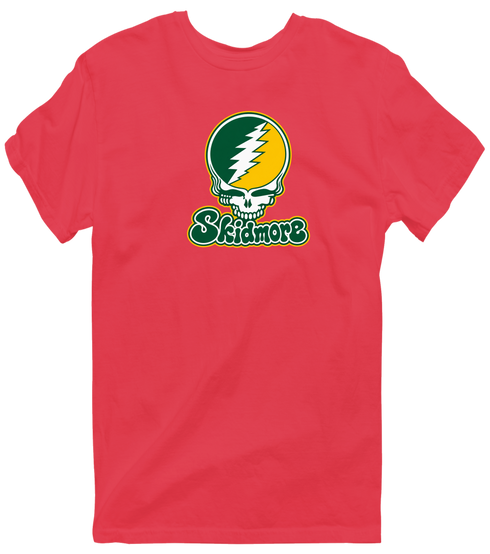 Skidmore Stealie Premium Unisex T-Shirt — Design: Skidmore College — Heather Red