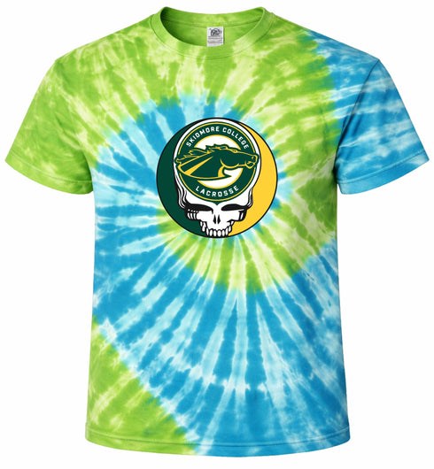 Skidmore Lacrosse Stealie Tie-Dye T-Shirt