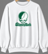 Slippery Rock Stealie Premium Unisex Crewneck — Design: Slippery Rock University (PASSHE) — White