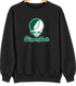 Slippery Rock Stealie Premium Unisex Crewneck — Design: Slippery Rock University (PASSHE) — Black