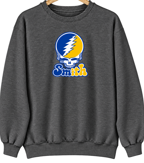 Smith Stealie Premium Unisex Crewneck — Design: Smith College — Dark Heather