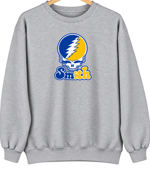 Smith Stealie Premium Unisex Crewneck — Design: Smith College — Sport Grey