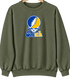 Smith Stealie Premium Unisex Crewneck — Design: Smith College — Military Green