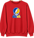 Smith Stealie Premium Unisex Crewneck — Design: Smith College — Red