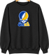 Smith Stealie Premium Unisex Crewneck — Design: Smith College — Black