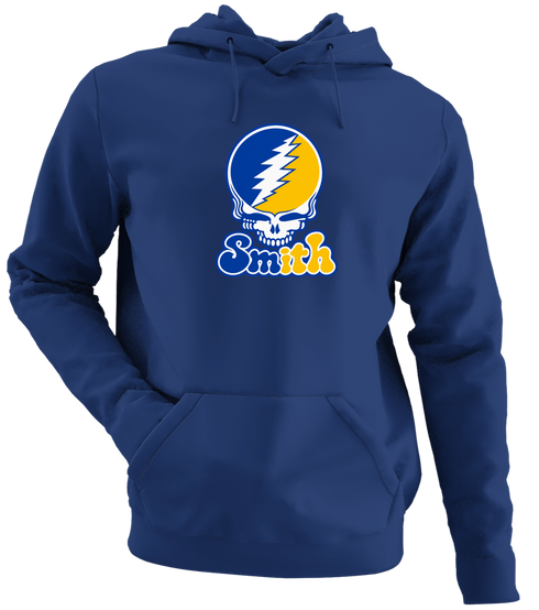 Smith Stealie Premium Unisex Hoodie — Design: Smith College — Navy