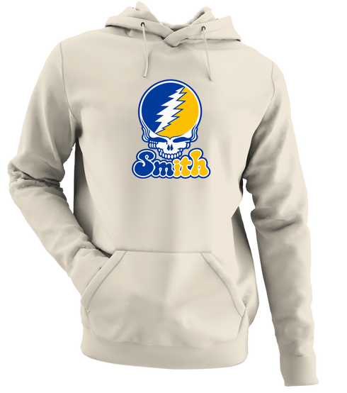 Smith Stealie Premium Unisex Hoodie — Design: Smith College — Sand